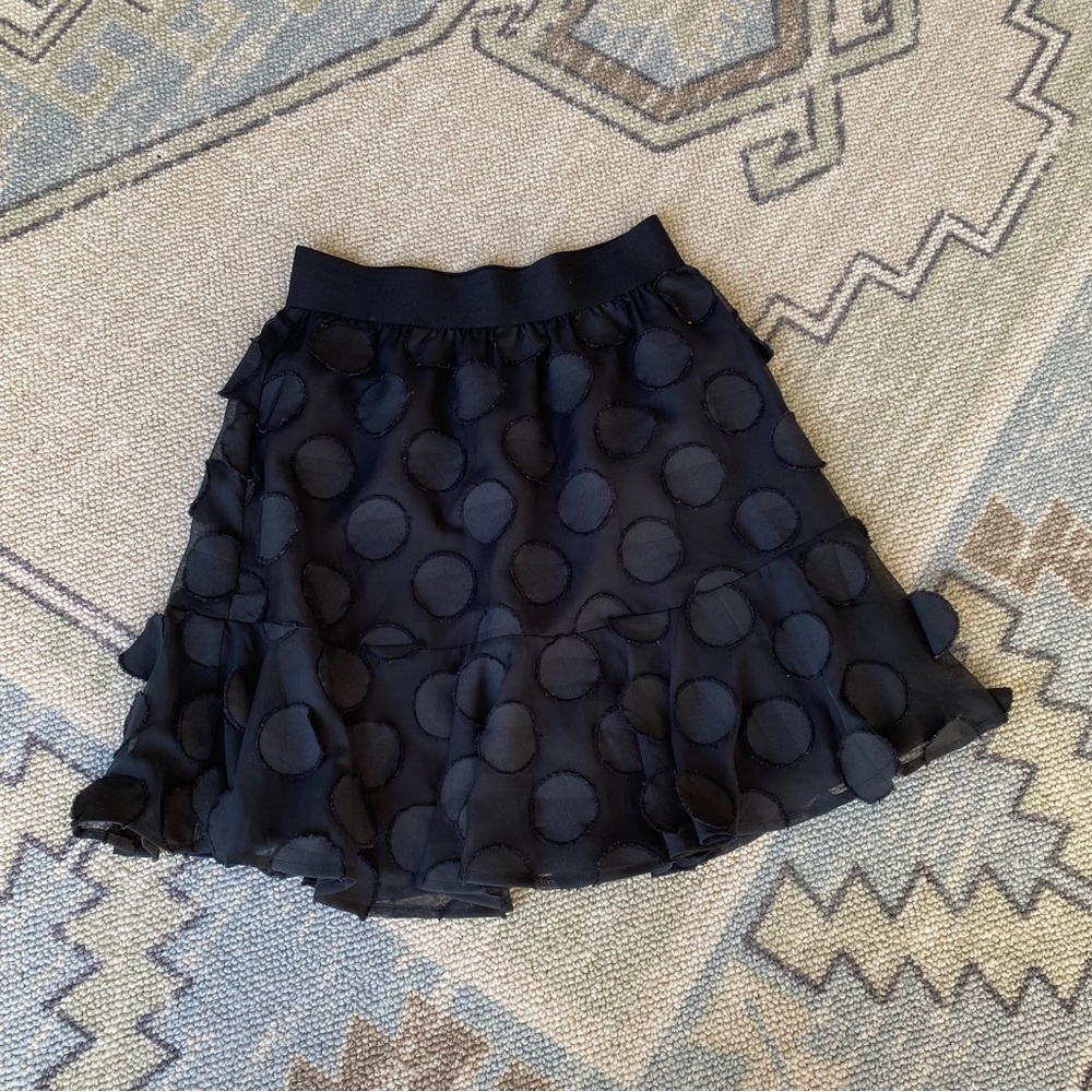 a new day Black Polka Dot Mini Skirt